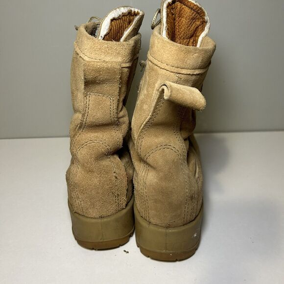 Belleville 775ST Waterproof Steel Toe Combat Boots, Tan Brown Leather, Size 5 W - Picture 5 of 7